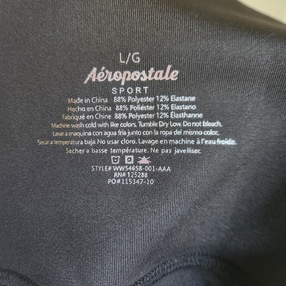 Aeropostale Sport Performance Biker Short Size Large - Picture 4 of 4